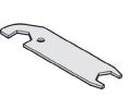 Hafele 940.40.092 Locking Wrench, for Suspension Plate, Steel, Galvanized