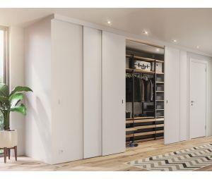 Hafele 940.41.002 Sliding Door Hardware, HAWA Telescopic 40/4, Top Hung System, Set