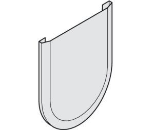 Hafele 940.41.023 Cover Cap, for Patch Suspension, Round, for Hawa Junior, Ordena, Plastic, Unfinished