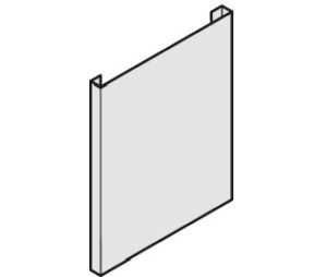 Hafele 940.41.027 Cover Cap, for Patch Suspension, Square, Plastic, Stainless Steel Colored, 4 Pieces