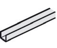 Hafele 940.42.602 U-shaped guide track, for floor guide roller, 6,000 mm Length, Aluminum, Bright