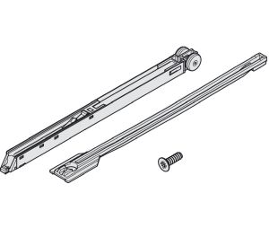 Hafele 940.48.045 Optional Soft Close Mechanism, For Hawa Clipo, Porta, 57 - 79 lbs, Plastic, Gray