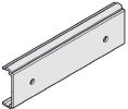 Hafele 940.60.065 Clip, for Wood Fascia, 97 x 29 x 9.5 mm, Mounted Every 500 mm (19-11/16"), Aluminum, Unanodized