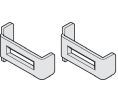 Hafele 940.60.093 Safety Clip Set, For Wooden and Aluminum Panels, Prevents the Track From Being Bent Apart, Steel, Zinc Plated