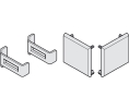 Hafele 940.60.409 End Cap Set, With Safety Clip for Aluminum Panel, For Hawa Porta, Plastic, Black