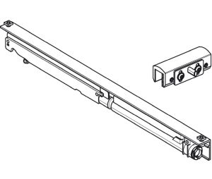Hafele 940.67.300 Self-Closing Mechanism, for Glass Doors, (176 lbs) 80 kg Door weight