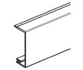 Hafele 940.67.671 Clip-on Fascia, to Upper Tracks, for Slido Classic 120-F, 6000 mm Length, Aluminum, Clear Anodized