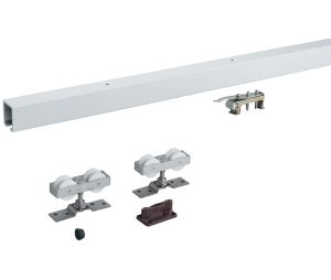 Hafele 940.80.003 Sliding Door Hardware, HAWA Junior 80/Inox, Set