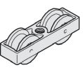 Hafele 940.80.012 Running Gear, Double Rollers, for Hawa Symmetric 80, Junior 80, Telescopic 80, Aluminum