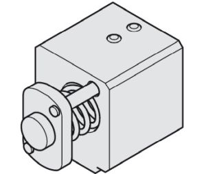 Hafele 940.80.322 Spring buffer, for Hawa Junior 120, Zinc Alloy