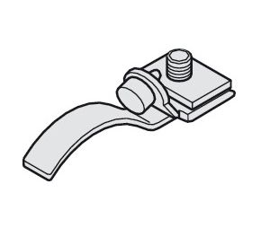 Hafele 940.84.041 Track Stopper, for Alu 80/A, with Brake Retaining Spring