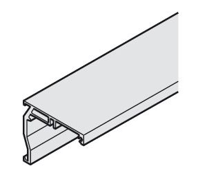 Hafele 941.01.226 Wall Mounting Angle Profile, Pre-drilled, 2.5 m (8' 2-7/16") Length, Aluminum, Anodized