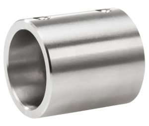Hafele 941.07.401 Coupling Sleeve, For Connecting Two Upper Tracks, for 1 Sliding Wood Door, Stainless Steel, Matt