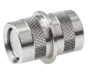 Hafele 941.07.402 Coupling, For Connecting Two Upper Tracks, Crossable, Stainless Steel, Matt