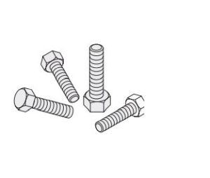 Hafele 941.12.091 Screw Set, For Aluminum Frame Profile, EKU Divido