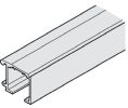 Hafele 941.25.602 Single Upper Track, Wall mounted, 2000 mm Length, for Slido Classic, Aluminum, Clear anodized