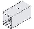 Hafele 941.60.301 Upper Track, Pre-drilled, for Hawa Junior, 3 m (9 10-1/8") Length, Aluminum, Clear Anodized