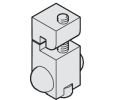 Hafele 942.42.041 Track End Stopper, for Upper Track, for Suspension Brackets, Steel, Galvanized