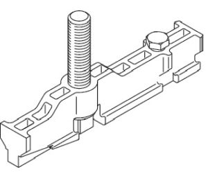 Hafele 942.44.020 Suspension Plate with Suspension Bolt M12, Hawa Super 250/G