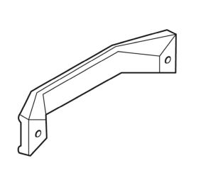 Hafele 942.51.070 Bow Handle, Heavy Duty, Straightaway 320, Zinc-plated