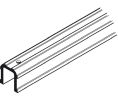 Hafele 942.51.721 Upper Guide Channel, 25 x 25 (1" x 1"), Straightaway 115, 2.1 m Length, Aluminum