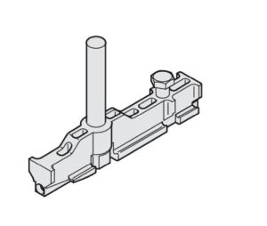 Hafele 942.56.023 Suspension carriage, M12, Clamping screw, for Hawa Junior, 2 pieces for 1 door, Zinc alloy