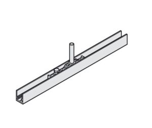 Hafele 942.56.024 Carrier Profile, with Suspension Plates and M12 Hanger Bolt, for Hawa Junior