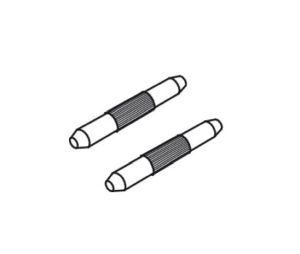 Hafele 942.56.091 Connecting Pin, Set for Upper Track, Steel, Galvanized, Set of 2