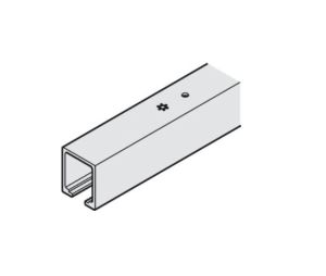 Hafele 942.56.960 Upper Track, Pre-drilled, for HAWA Junior 250/A, B, Length: 6 m (19' 8-1/4"), Aluminum, Clear Anodized