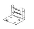Hafele 942.72.080 Concealed End Bracket to Mount Header and Upper Track, Components for Slido Pocket Door, Steel, Zinc-plated