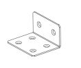 Hafele 942.72.090 Open End Bracket to Mount Header, Components for Slido Pocket Door, Steel, Zinc-plated