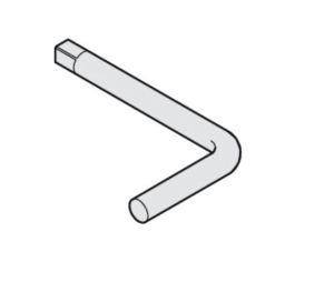 Hafele 943.04.090 Socket Key, for Bolt Lock, 42.5 (1-11/16") mm, (37-13/16") 960 mm Operation Height, Galvanized