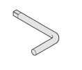 Hafele 943.04.090 Socket Key, for Bolt Lock, 42.5 (1-11/16") mm, (37-13/16") 960 mm Operation Height, Galvanized