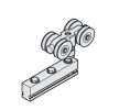 Hafele 943.27.012 Running Gear, M10, with Ball Bearing Wheels, for Variofold 80/H