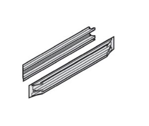 Hafele 943.30.091 Adapter piece, for outer running track, for Hawa Aperto 60/H/GL, Left Hand/Right hand, 300 mm Length