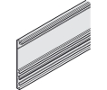 Hafele 943.31.054 Cover Profile, For Hawa Aperto 60/GL, 1000 mm (39-3/8") Length, Aluminum, Silver Colored Anodized, Set
