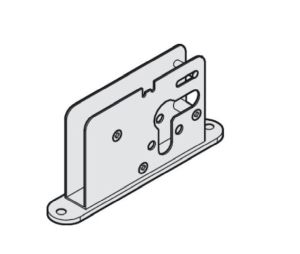 Hafele 943.31.081 Single Bolt Lock, for 17 mm (11/16") Profile Cylinder, 9 mm (11/32") Diameter Bolt