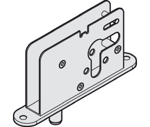 Hafele 943.31.082 Single Bolt Lock, For Hawa Aperto, With Guide Pin, For 17 mm (11/16") Profile Cylinder, Ø 9 mm (3/8") Bolt, Box of 6 Pieces