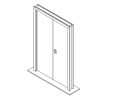 Hafele 943.51.001 Sliding Set, Slido Classic Bifold 30, set, 2 panels bifolding right or left