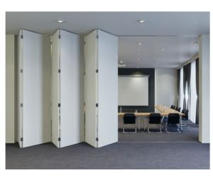 Hafele 943.55.003 Folding Wall Fitting, Set for access door for folding wall, for systems with bottom track, for door weight up to 100 kg, Silver colored anodized