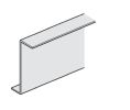Hafele 943.55.060 Support Profile, for Suspended Ceiling Tiles, for Slido Fold 100-T Folding Wall, 6.0 m Length, Aluminum, Anodized