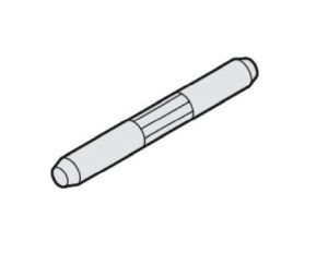 Hafele 946.12.090 Connecting Pin, Notched, For Hawa Junior, Steel, Galvanized