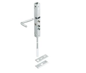 Hafele 946.21.100 Bar Bolt Lock, Hawa Doorfix, 45/64" Backset, Steel, Galvanized