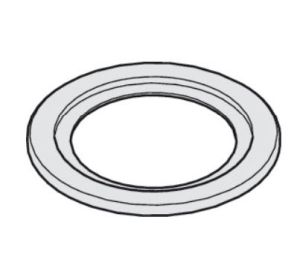 Hafele 946.23.921 Rosette, for Dust-proof Strike 946.23.920, Aluminum, Chrome-plated