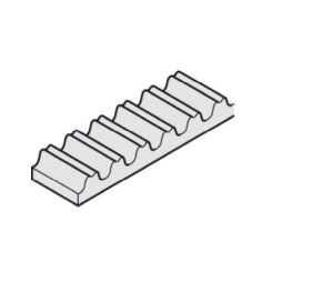 Hafele 947.00.037 Toothed Belt, Glass-fiber Reinforced, for Hawa Symmetric/Telescopic/Motronic, 10 m, Black