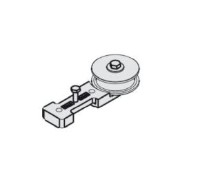 Hafele 947.00.049 Guide Pulley Wheel, with Mounting Screws, for Hawa Telescopic, Short