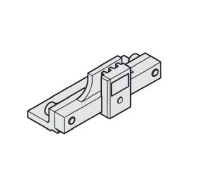 Hafele 947.00.056 Clamping Element for Fastening Continuous Toothed Belt, Telescopic, For 2 and 4 doors