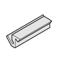 Hafele 950.06.208 Frame Seal, Al Fresco Summit, 20 m Length, White