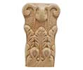 Hafele 194.78.665 Cherry Carved Ornament Acanthus Collection 2-15/16" x 5" x 1 1/2" - 1 Pc.  