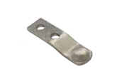Hafele 251.79.600 Nickel Plated Door Stop Bracket w/ Bumper - 1 Pkg.